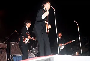 The Beatles at the NME Poll Winners All Star concert at the Empire Pool Wembley on 26 The Beatles at the NME Poll Winners All Star concert at the Empire Pool Wembley on 26