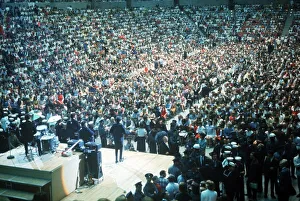 The Beatles play to a packed out Seattle Center during their second tour of the USA The Beatles play to a packed out Seattle Center during their second tour of the USA