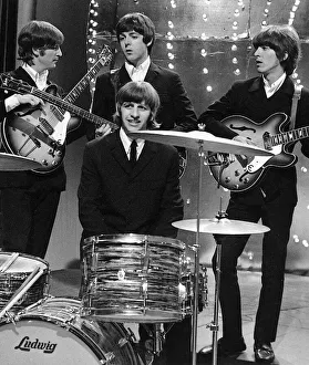 The Beatles on the set of Top of the Pops, their first and last time on the show The Beatles on the set of Top of the Pops, their first and last time on the show