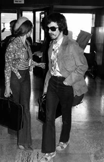 Images Dated 10th May 1972: Former Beatles singer and guitarist George Harrison at London Airport May 1972