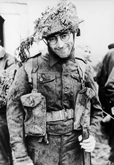 Beatles singer John Lennon dressed in army uniform for his role as Musketeer Gripweed in Beatles singer John Lennon dressed in army uniform for his role as Musketeer Gripweed in
