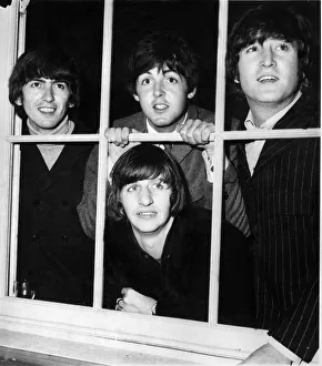 The Beatles at Twickenham Film Studios. The Beatles hold a news press The Beatles at Twickenham Film Studios. The Beatles hold a news press