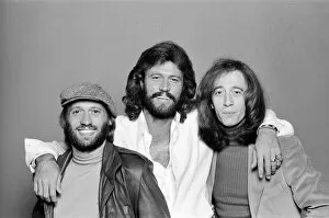 Images Dated 22nd November 1981: The Bee Gees back in London 22nd November 1981. From left to right