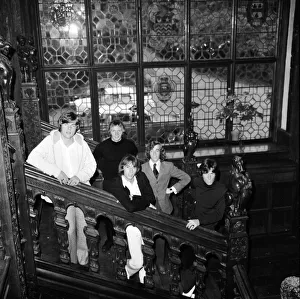 The Bee Gees music group visit the new home of their manager, Robert Stigwood The Bee Gees music group visit the new home of their manager, Robert Stigwood