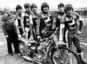 Belle Vue's new Colts team with their manager Ted Connor (left) Belle Vue's new Colts team with their manager Ted Connor (left)