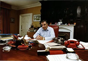 Bernard Matthews a turkey farmer in his office at Great Witchingham Hall in Norfolk DBase Bernard Matthews a turkey farmer in his office at Great Witchingham Hall in Norfolk DBase