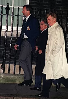 Images Dated 20th October 1997: Bernie Ecclestone head of Formula One arriving at Sportsman party at 10 Downing Street