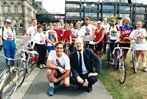 Images Dated 29th June 1989: The Big Red Bike Ride passes through Middlesbrough. The ride