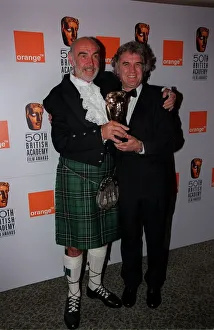Billy Connnolly Comedian/Actor April 98 With actor Sean Connery and his BAFTA award Billy Connnolly Comedian/Actor April 98 With actor Sean Connery and his BAFTA award