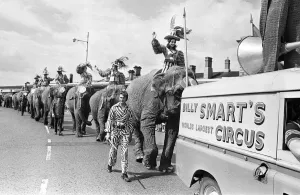 Billy Smart's Circus, once a regular sight in Hills Meadow Billy Smart's Circus, once a regular sight in Hills Meadow