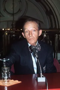 Bing Crosby Actor and Singer speaking in London in September 1977 Bing Crosby Actor and Singer speaking in London in September 1977
