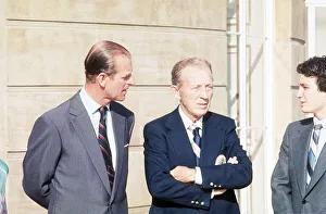 Bing Crosby with the Duke of Edinburgh July 1976 who gave a party for Bing Crosby with the Duke of Edinburgh July 1976 who gave a party for