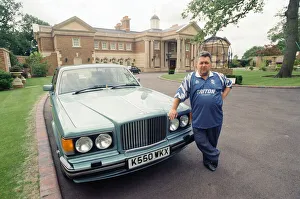 Birmingham City chairman David Sullivan pictured beside his Bently car at his home Birmingham City chairman David Sullivan pictured beside his Bently car at his home