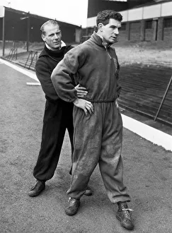 Birmingham City footballer Eddie Brown receives attention from assistant trainer Doug Birmingham City footballer Eddie Brown receives attention from assistant trainer Doug