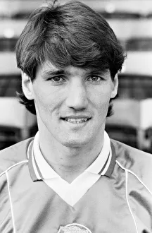 Birmingham City footballer Mick Harford poses for a portrait picture during a photocall Birmingham City footballer Mick Harford poses for a portrait picture during a photocall