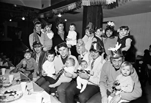 Images Dated 20th December 1970: Birmingham City players enjoying the clubs Christmas party with their children