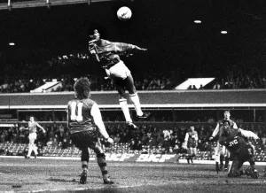 Birmingham City's Howard Gayle heads the ball powerfully. Birmingham City v Arsenal Birmingham City's Howard Gayle heads the ball powerfully. Birmingham City v Arsenal