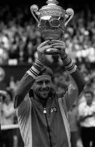 Bjorn Borg wins the Wimbledon mens singles final against John Macenroe in 1980 Bjorn Borg wins the Wimbledon mens singles final against John Macenroe in 1980