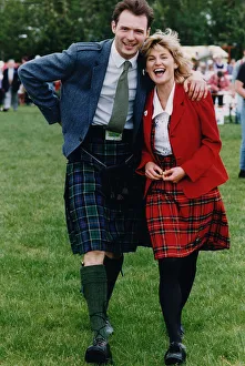 Blue Peter television presenters John Leslie and Anthea Turner - 1993 A¿DR Blue Peter television presenters John Leslie and Anthea Turner - 1993 A¿DR