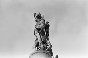 Blue Peter's John Noakes, climbs to the top of Nelson's Column Blue Peter's John Noakes, climbs to the top of Nelson's Column