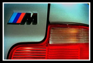 BMW Z3 Coupe April 1999 M Sport logo badge rear lights BMW Z3 Coupe April 1999 M Sport logo badge rear lights