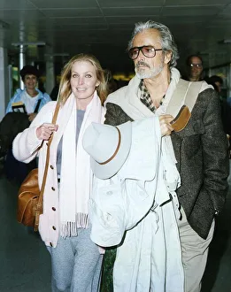 Bo Derek actress with husband John at airport Bo Derek actress with husband John at airport
