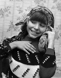 Boa constrictor Eve certainly has a crush on eleven-years-old Margaret Dolan Boa constrictor Eve certainly has a crush on eleven-years-old Margaret Dolan