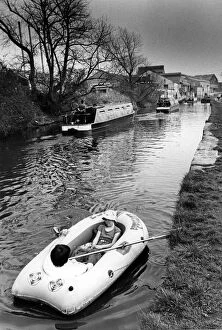 Images Dated 18th June 1980: Boating in miniature, Leeds and Liverpool canal. Circa 1980