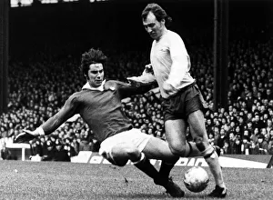 Bob McNab Football Player Arsenal Jan 1974 is tackled by Martin Buchan during a Bob McNab Football Player Arsenal Jan 1974 is tackled by Martin Buchan during a