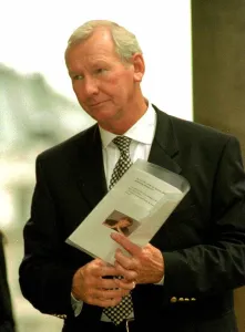 Bob Wilson ITV Sports Presenter September 1999 arrives for Jill Dando Memorial Bob Wilson ITV Sports Presenter September 1999 arrives for Jill Dando Memorial