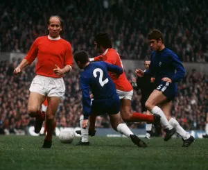 Bobby Charlton, 1969, Manchester United v Chelsea Bobby Charlton, 1969, Manchester United v Chelsea