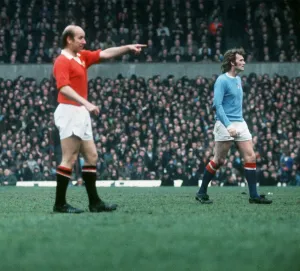 Bobby Charlton 1972 Manchester United v Manchester City Bobby Charlton 1972 Manchester United v Manchester City