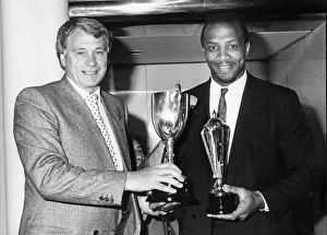 Bobby Robson (left) Cyrille Regis (right) at The Midland society Writers annual dinner at Bobby Robson (left) Cyrille Regis (right) at The Midland society Writers annual dinner at