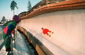 Bobsleigh run for Winter Olympics in Norway 1994 Bobsleigh run for Winter Olympics in Norway 1994