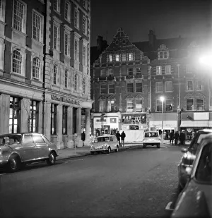 Bomb explodes in High St. Kensington. Bomb damage at a jewellers shop in High Street Bomb explodes in High St. Kensington. Bomb damage at a jewellers shop in High Street