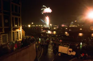 Bonfire celebrations at Stockton's Riverside. 5th November 1996 Bonfire celebrations at Stockton's Riverside. 5th November 1996
