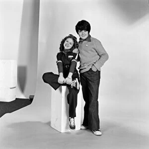 Images Dated 8th June 1977: Bonnie Langford and Adrian Dannatt, who play Violet Elizabeth