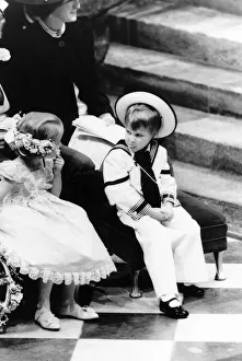 Bored Prince William sticks a tongue out at Laura Fellowes at the wedding of Prince Bored Prince William sticks a tongue out at Laura Fellowes at the wedding of Prince