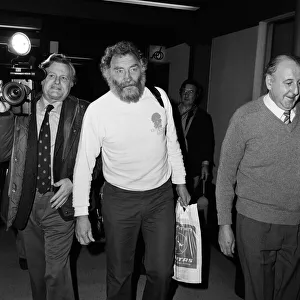 Botanist David Bellamy arriving at Heathrow from Tasmania where he has been protesting Botanist David Bellamy arriving at Heathrow from Tasmania where he has been protesting