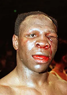Boxer Chris Eubank April 1998 After losing to Carl Thompson in Manchester Boxer Chris Eubank April 1998 After losing to Carl Thompson in Manchester