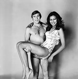 Boxer John H. Stracey and Miss World Wilnelia Merced. January 1976 Boxer John H. Stracey and Miss World Wilnelia Merced. January 1976