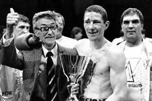Boxer Terry Marsh with his father Jimmy Marsh after the first defence of his title Boxer Terry Marsh with his father Jimmy Marsh after the first defence of his title