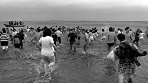 Boxing Day at Redcar Seafront. 26th December 1988 Boxing Day at Redcar Seafront. 26th December 1988