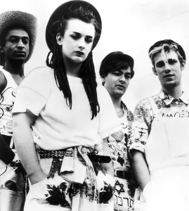 Boy George Singer with other members of band Dbase MSI Boy George Singer with other members of band Dbase MSI
