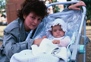 Brenda Blethyn actress 1991 with baby in scene from tv programme All good things Brenda Blethyn actress 1991 with baby in scene from tv programme All good things