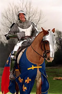 Brian Connolly Actor Comedian as a knight on a horse Brian Connolly Actor Comedian as a knight on a horse