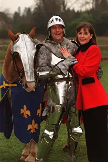 Brian Connolly Actor Comedian as a knight on a horse. with Fiance Ann Marie Brian Connolly Actor Comedian as a knight on a horse. with Fiance Ann Marie