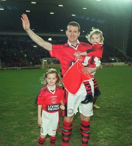 Brian Irvine Aberdeen football player, pictured after testimonial match against Wimbledon Brian Irvine Aberdeen football player, pictured after testimonial match against Wimbledon