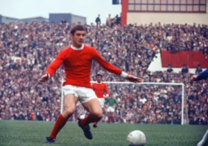 Brian Kidd, Manchester United, Match Action, 1969/70 Season Brian Kidd, Manchester United, Match Action, 1969/70 Season