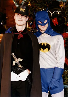 Brian Laudrup and Dave Ferguson dressed up for the their Christmas party as Batman Brian Laudrup and Dave Ferguson dressed up for the their Christmas party as Batman